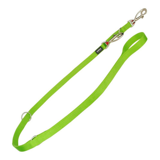 Laisse pour chien Red Dingo de 2 mètres couleur citron, avec mousqueton et poignées en nylon robuste