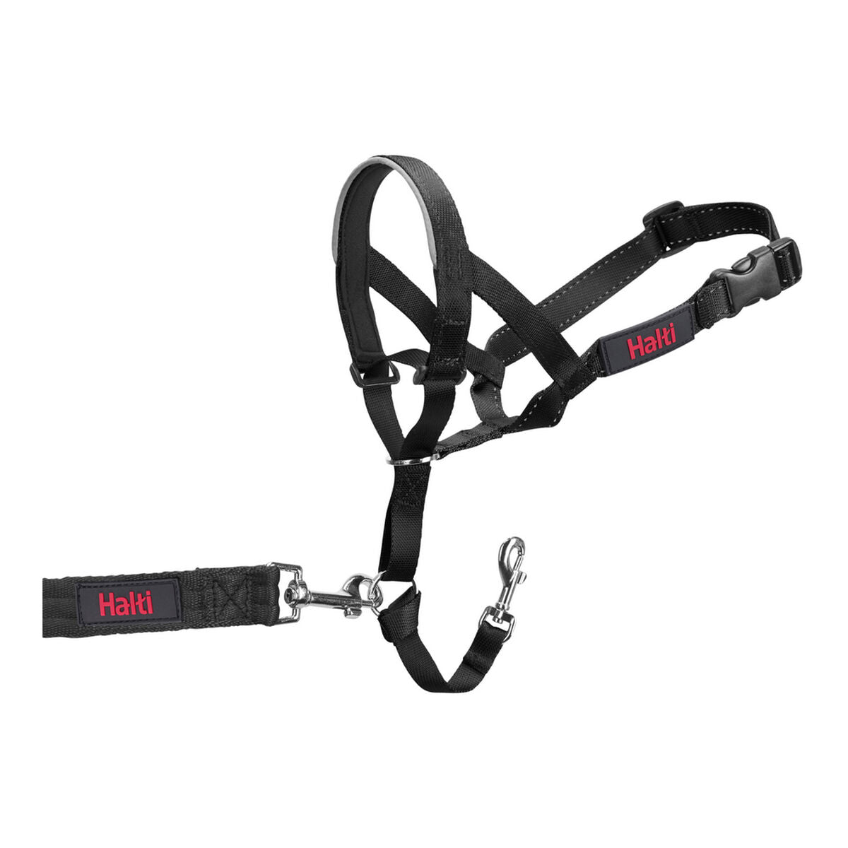 Collier Halti noir avec double attache pour chien