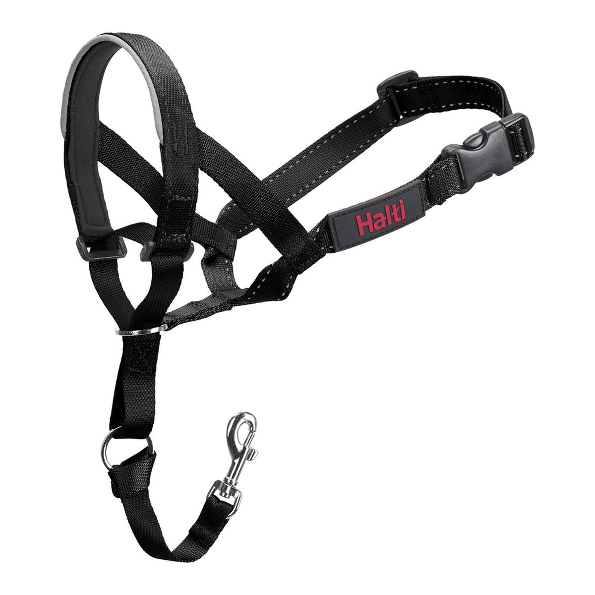 Vue complete du collier Halti taille 4 noir